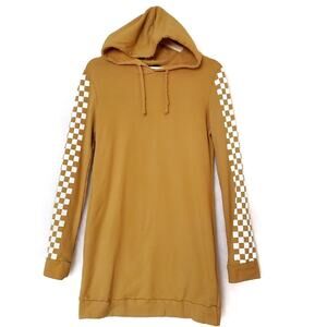 Rock Rose Couture | Checkered Hooded Hoodie Dress